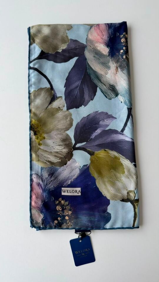 KARLEA ORGANİK EŞARP CORAL BLOOM DESEN