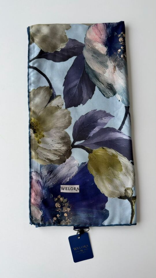 KARLEA ORGANİK EŞARP CORAL BLOOM DESEN