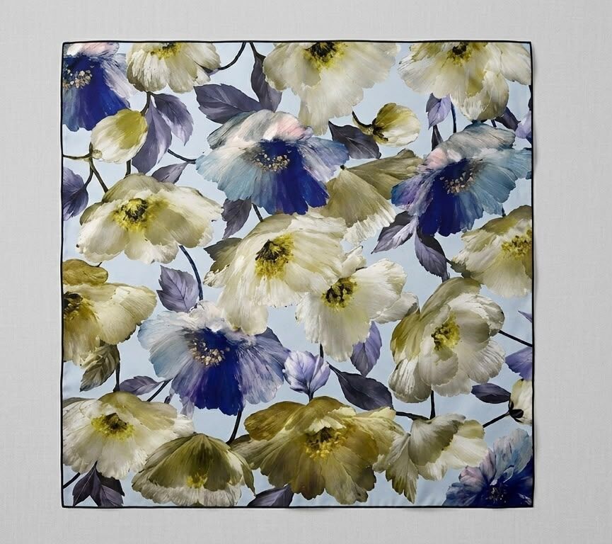 KARLEA ORGANİK EŞARP CORAL BLOOM DESEN
