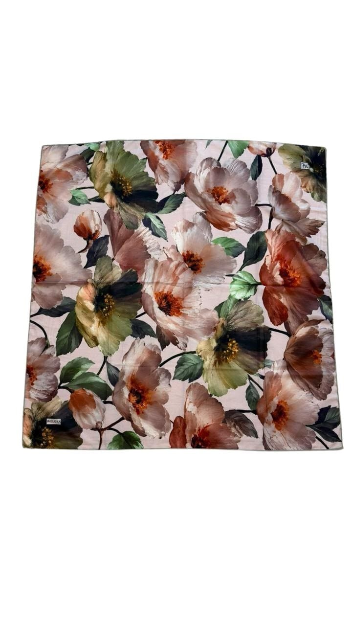 KARLEA ORGANİK EŞARP CORAL BLOOM DESEN