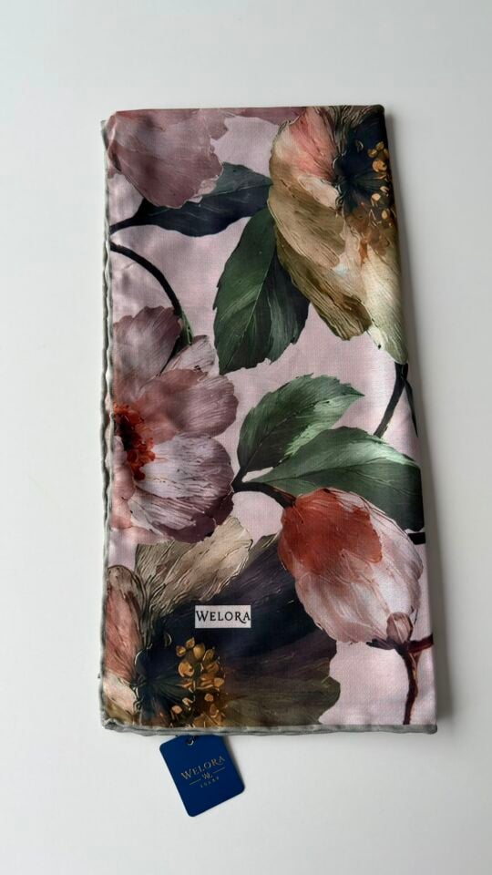 KARLEA ORGANİK EŞARP CORAL BLOOM DESEN