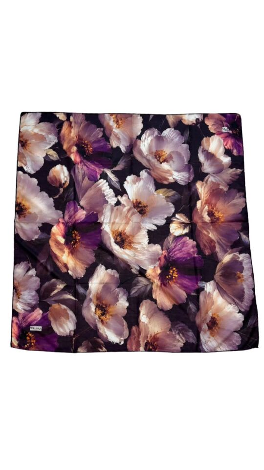 KARLEA ORGANİK EŞARP CORAL BLOOM DESEN