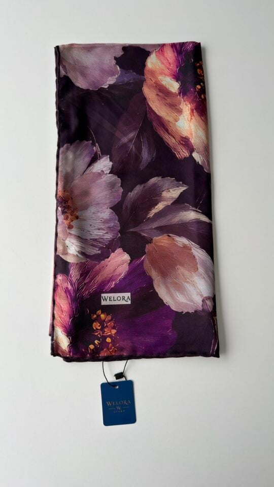 KARLEA ORGANİK EŞARP CORAL BLOOM DESEN