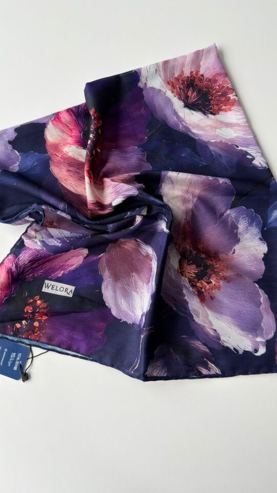 KARLEA ORGANİK EŞARP CORAL BLOOM DESEN
