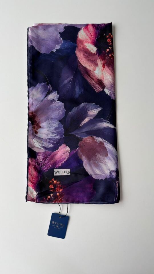 KARLEA ORGANİK EŞARP CORAL BLOOM DESEN