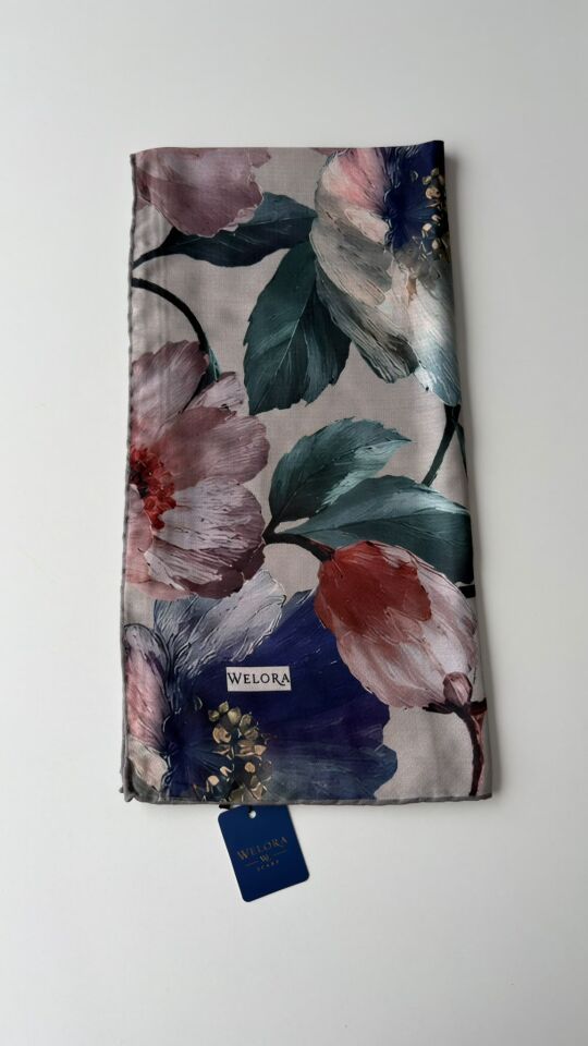 KARLEA ORGANİK EŞARP CORAL BLOOM DESEN