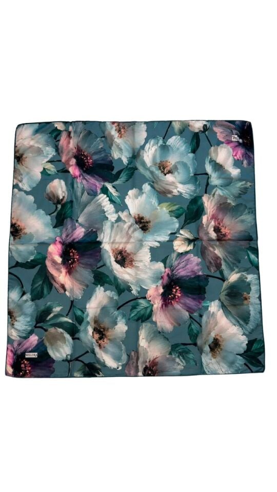 KARLEA ORGANİK EŞARP CORAL BLOOM DESEN