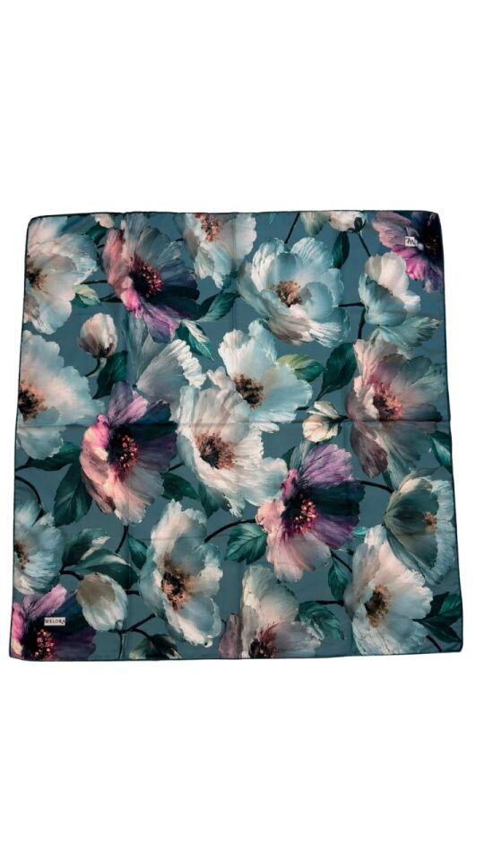 KARLEA ORGANİK EŞARP CORAL BLOOM DESEN