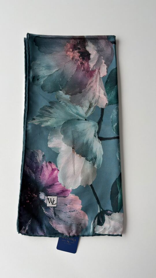 KARLEA ORGANİK EŞARP CORAL BLOOM DESEN
