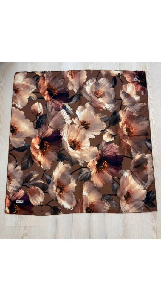 KARLEA ORGANİK EŞARP CORAL BLOOM DESEN