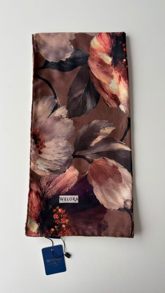 KARLEA ORGANİK EŞARP CORAL BLOOM DESEN