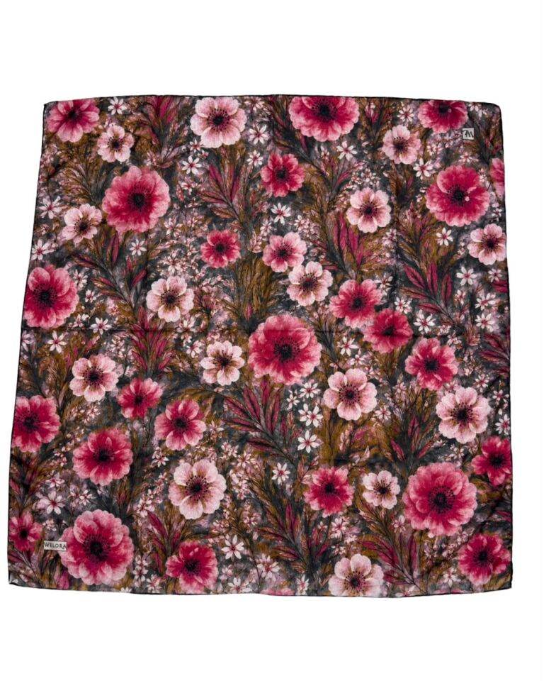 KARLEA ORGANİK EŞARP AMBER BLOOM DESEN