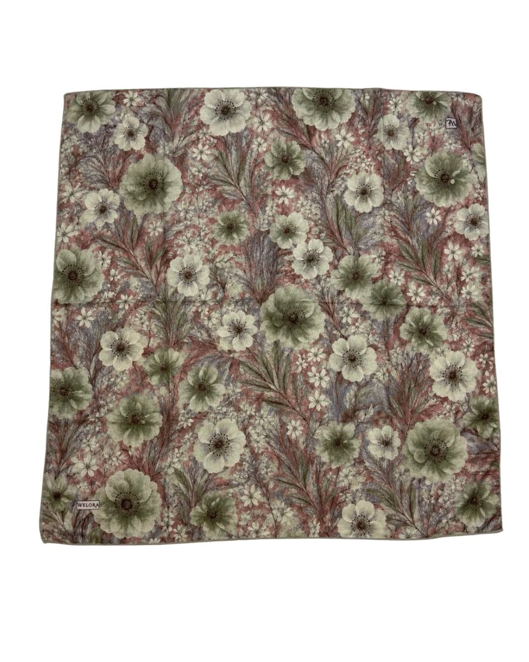 KARLEA ORGANİK EŞARP AMBER BLOOM DESEN