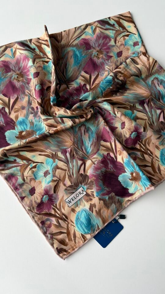 KARLEA SCARF ORGANİK EŞARP DESEN TERRA BLOOM