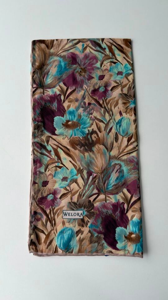 KARLEA SCARF ORGANİK EŞARP DESEN TERRA BLOOM