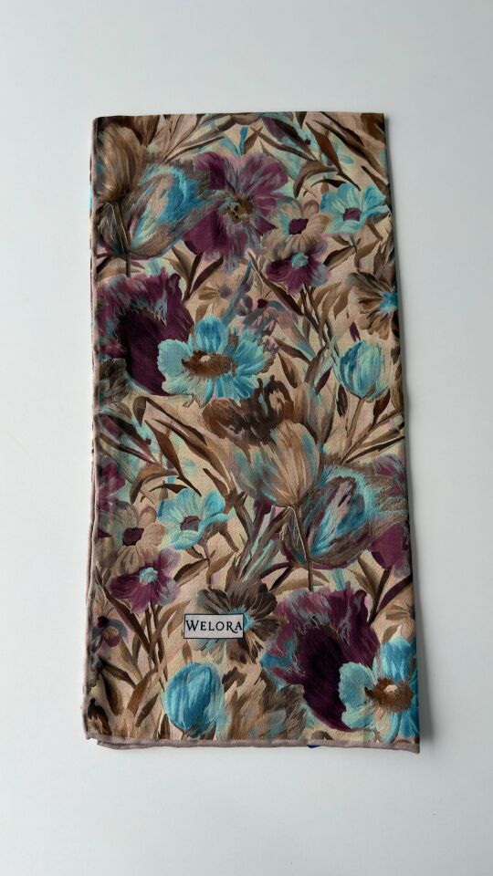 KARLEA SCARF ORGANİK EŞARP DESEN TERRA BLOOM