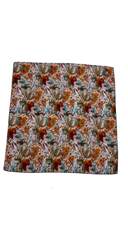 KARLEA SCARF ORGANİK EŞARP DESEN TERRA BLOOM