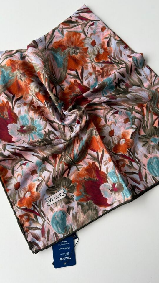 KARLEA SCARF ORGANİK EŞARP DESEN TERRA BLOOM