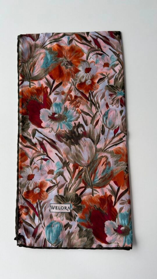 KARLEA SCARF ORGANİK EŞARP DESEN TERRA BLOOM