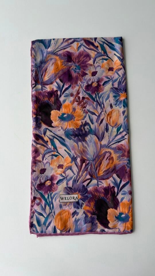 KARLEA SCARF ORGANİK EŞARP DESEN TERRA BLOOM