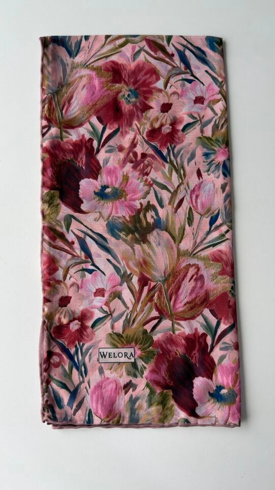 KARLEA SCARF ORGANİK EŞARP DESEN TERRA BLOOM