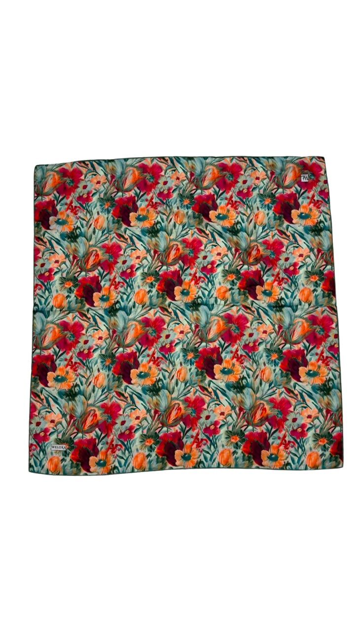 KARLEA SCARF ORGANİK EŞARP DESEN TERRA BLOOM