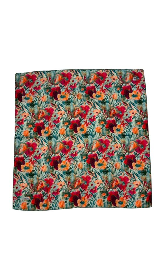 KARLEA SCARF ORGANİK EŞARP DESEN TERRA BLOOM