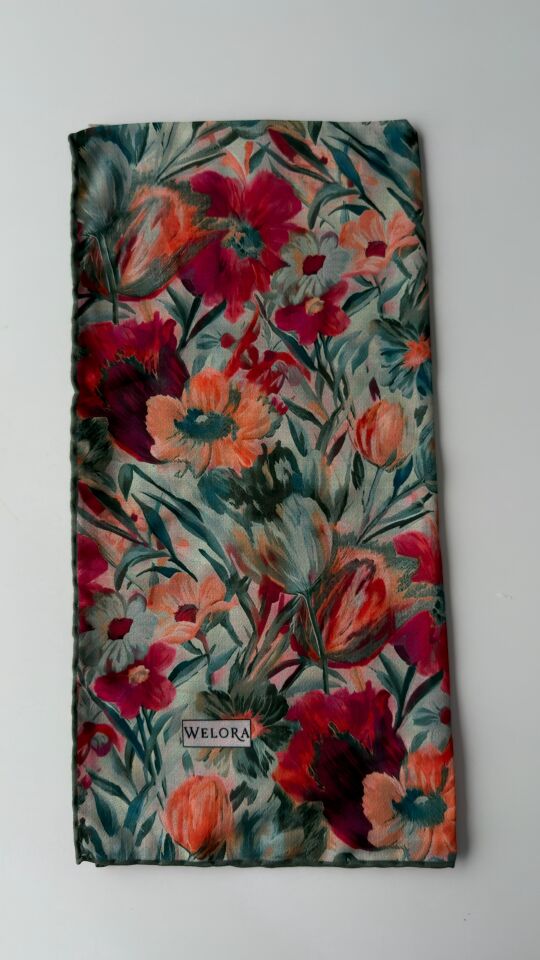 KARLEA SCARF ORGANİK EŞARP DESEN TERRA BLOOM
