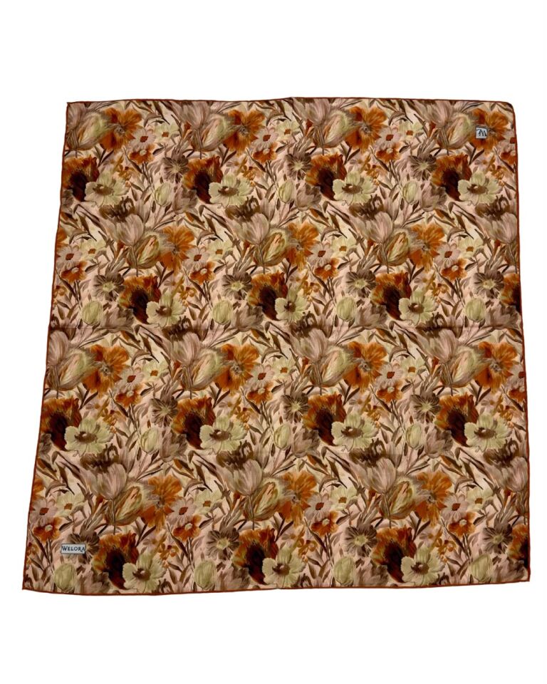 KARLEA SCARF ORGANİK EŞARP DESEN TERRA BLOOM