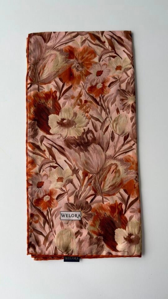 KARLEA SCARF ORGANİK EŞARP DESEN TERRA BLOOM