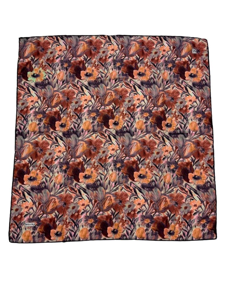 KARLEA SCARF ORGANİK EŞARP DESEN TERRA BLOOM