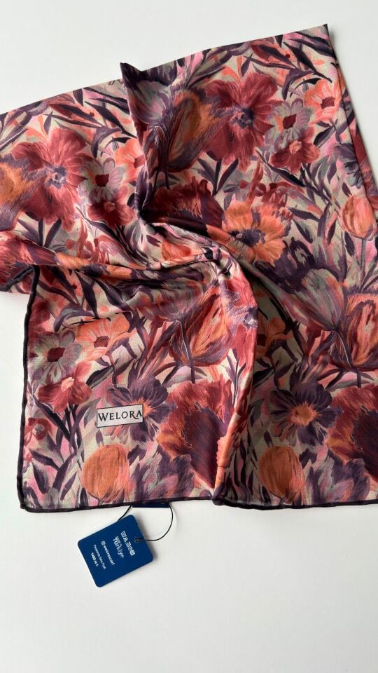 KARLEA SCARF ORGANİK EŞARP DESEN TERRA BLOOM