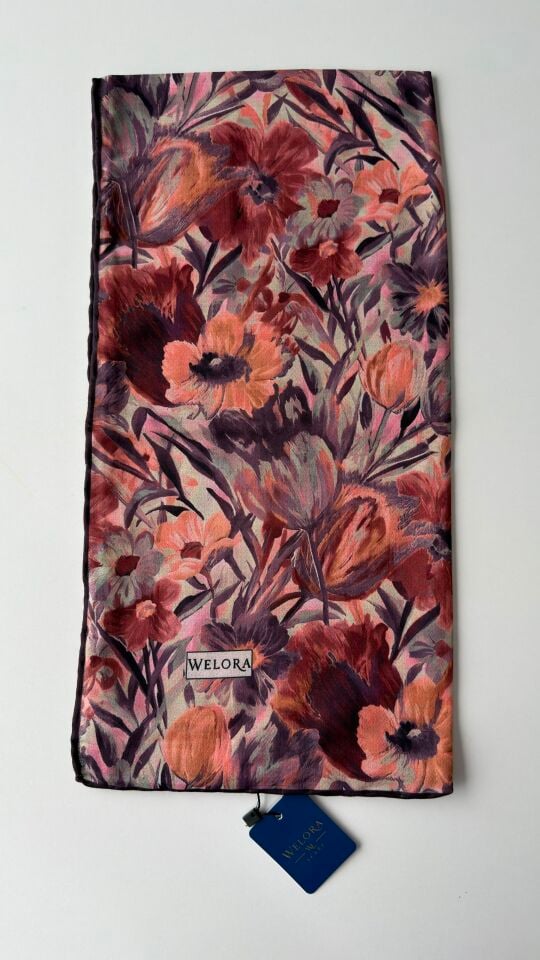 KARLEA SCARF ORGANİK EŞARP DESEN TERRA BLOOM