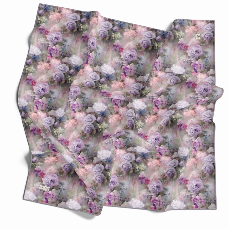 KARLEA SCARF YAZ ESİNTİSİ EŞARP DESEN PASTEL GARDEN