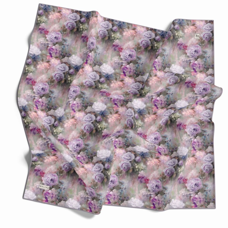 KARLEA SCARF YAZ ESİNTİSİ EŞARP DESEN PASTEL GARDEN