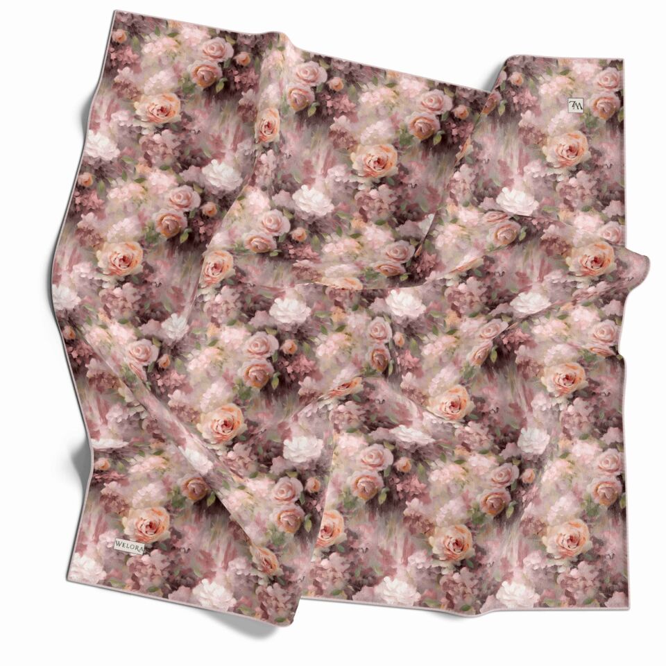 KARLEA SCARF YAZ ESİNTİSİ EŞARP DESEN PASTEL GARDEN