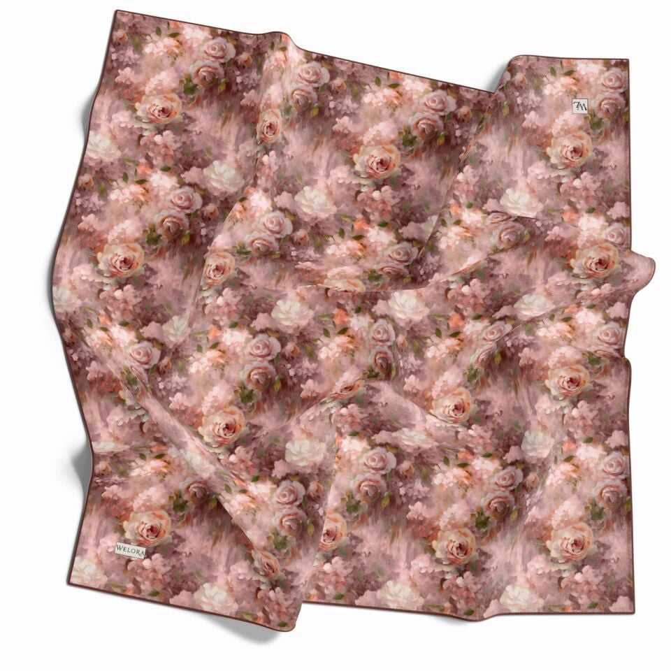 KARLEA SCARF YAZ ESİNTİSİ EŞARP DESEN PASTEL GARDEN