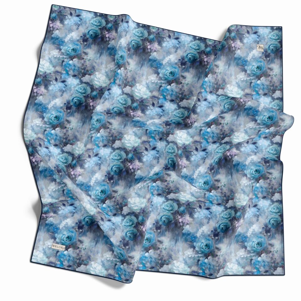 KARLEA SCARF YAZ ESİNTİSİ EŞARP DESEN PASTEL GARDEN