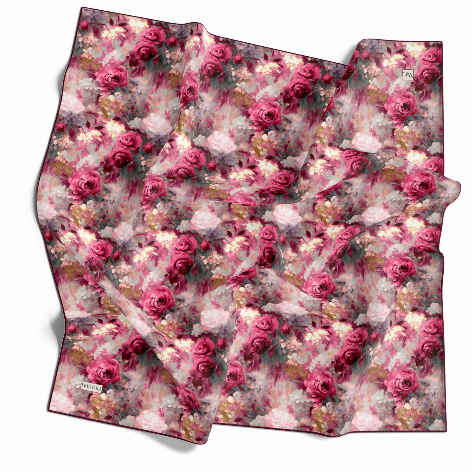 KARLEA SCARF YAZ ESİNTİSİ EŞARP DESEN PASTEL GARDEN
