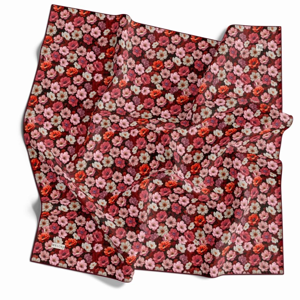 KARLEA SCARF YAZ ESİNTİSİ EŞARP DESEN MEADOW BLOOM