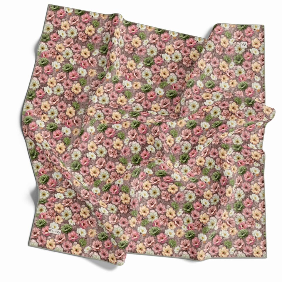 KARLEA SCARF YAZ ESİNTİSİ EŞARP DESEN MEADOW BLOOM