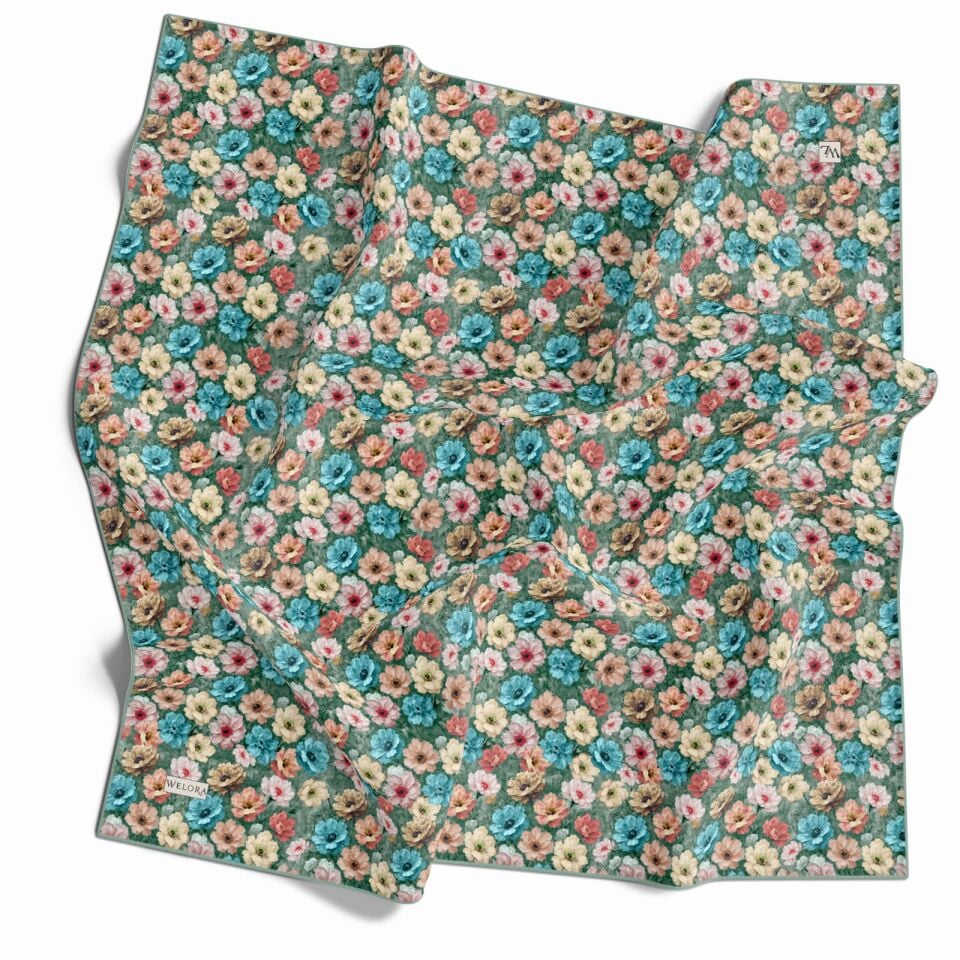 KARLEA SCARF YAZ ESİNTİSİ EŞARP DESEN MEADOW BLOOM