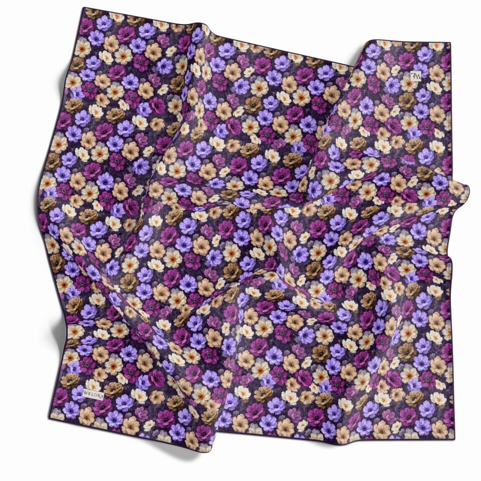 KARLEA SCARF YAZ ESİNTİSİ EŞARP DESEN MEADOW BLOOM