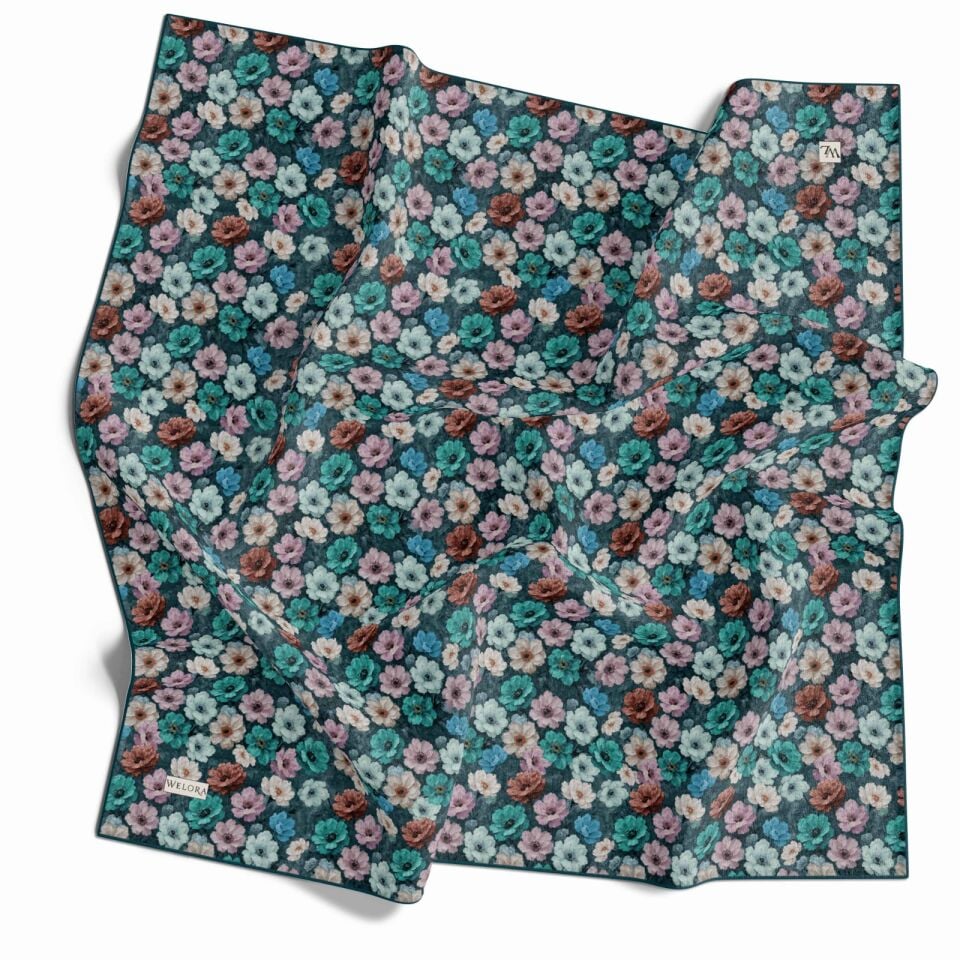 KARLEA SCARF YAZ ESİNTİSİ EŞARP DESEN MEADOW BLOOM