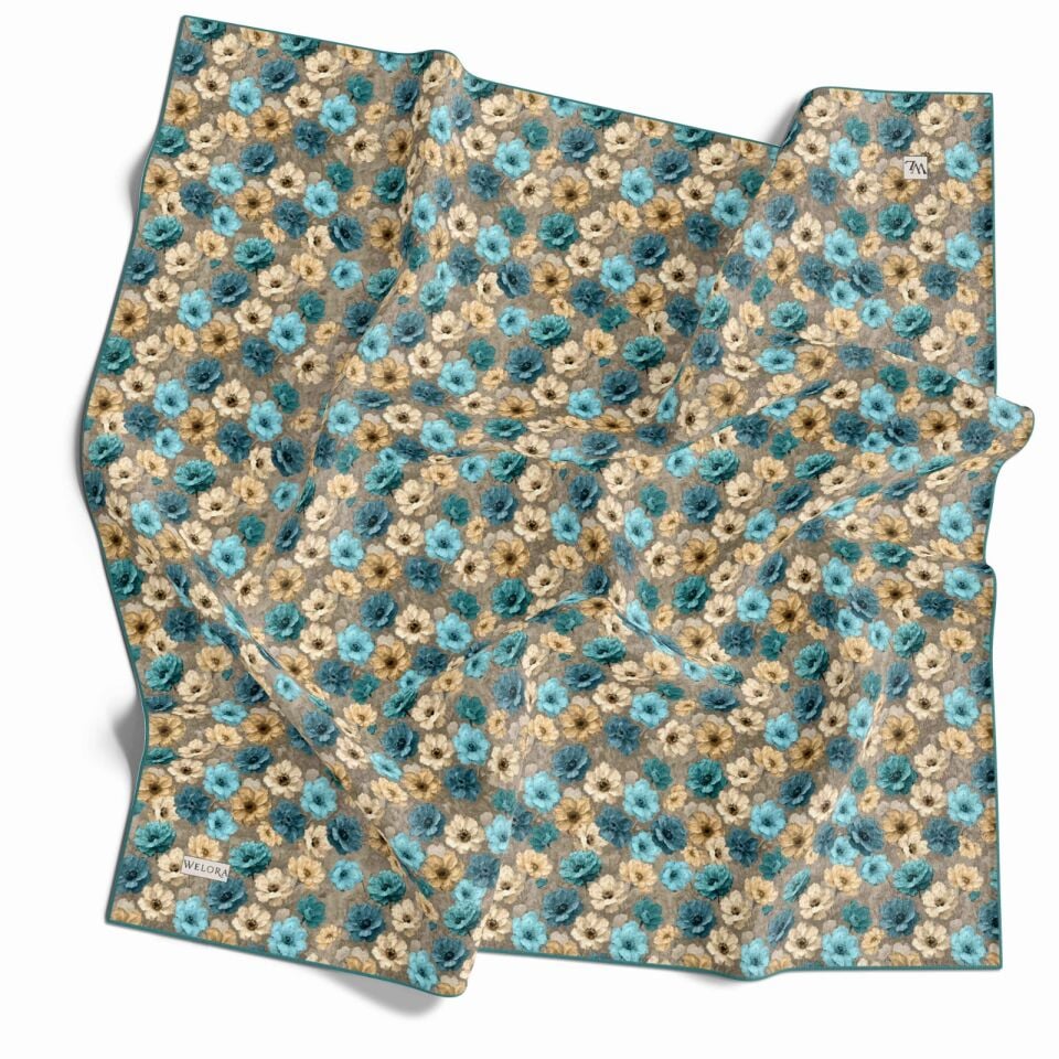 KARLEA SCARF YAZ ESİNTİSİ EŞARP DESEN MEADOW BLOOM
