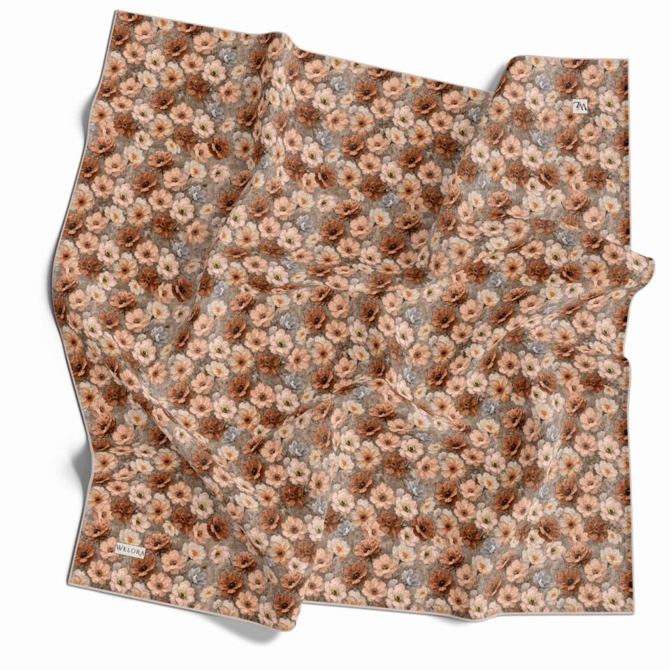 KARLEA SCARF YAZ ESİNTİSİ EŞARP DESEN MEADOW BLOOM
