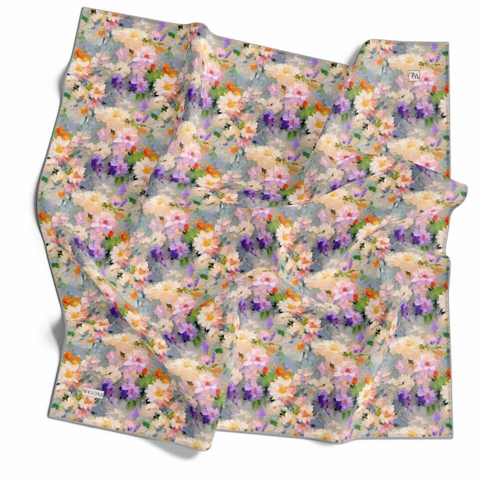 KARLEA SCARF YAZ ESİNTİSİ EŞARP DESEN DAİSY BREEZE