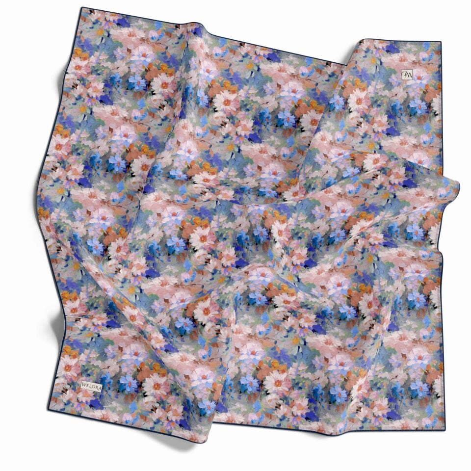 KARLEA SCARF YAZ ESİNTİSİ EŞARP DESEN DAİSY BREEZE