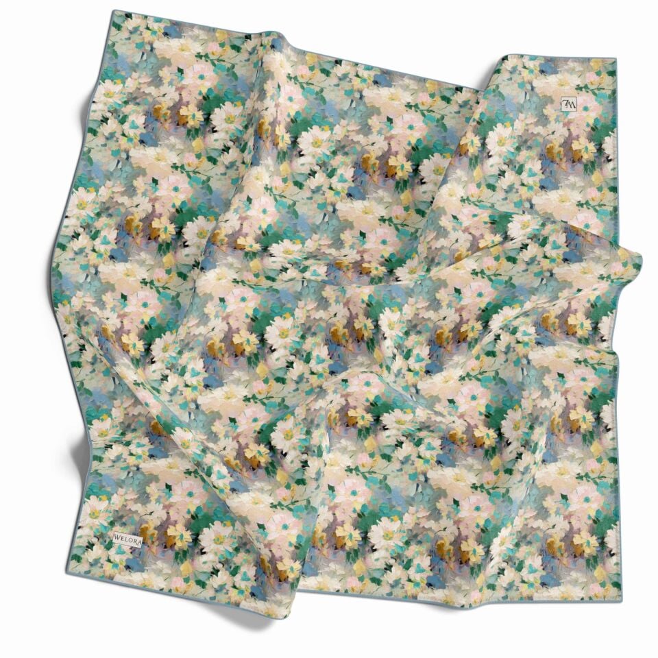 KARLEA SCARF YAZ ESİNTİSİ EŞARP DESEN DAİSY BREEZE