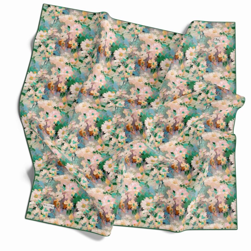 KARLEA SCARF YAZ ESİNTİSİ EŞARP DESEN DAİSY BREEZE